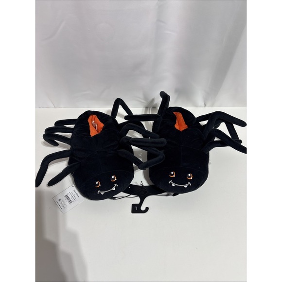 Celebrate Halloween Spider Adult Slippers Size L - Picture 1 of 8